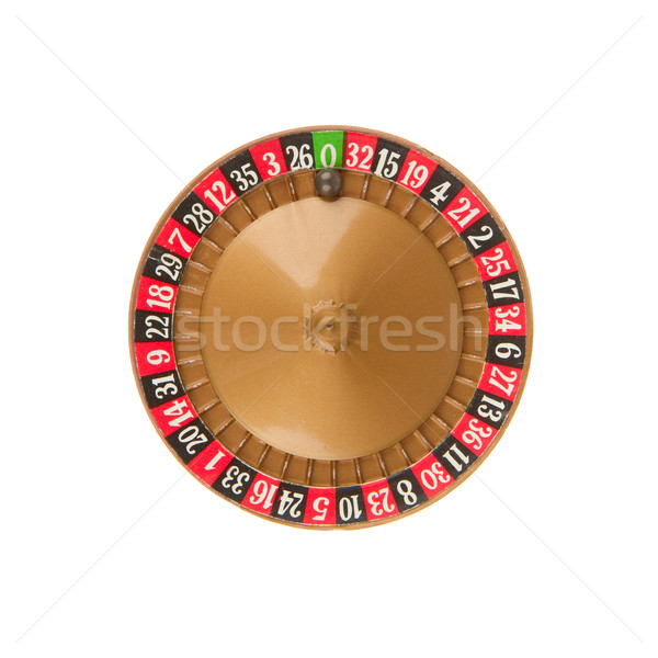 使用 輪盤賭 球 老 遊戲 錢 商業照片 © michaklootwijk