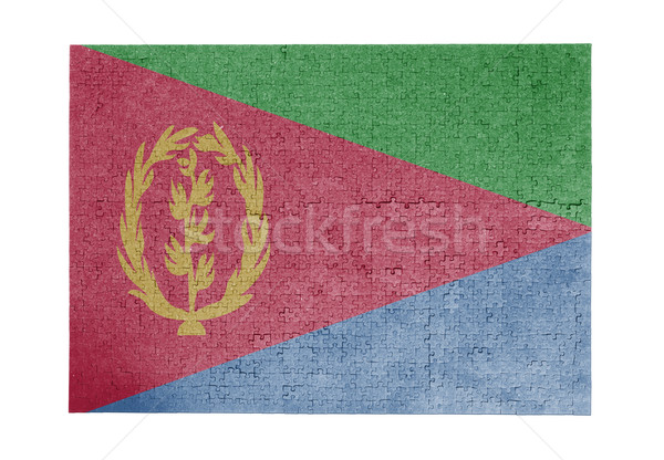 Nagy kirakós játék 1000 darabok Eritrea zászló Stock fotó © michaklootwijk