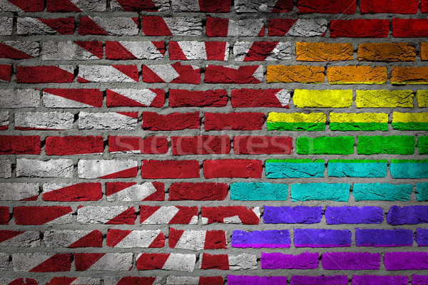 Dark brick wall - Japan Stock photo © michaklootwijk