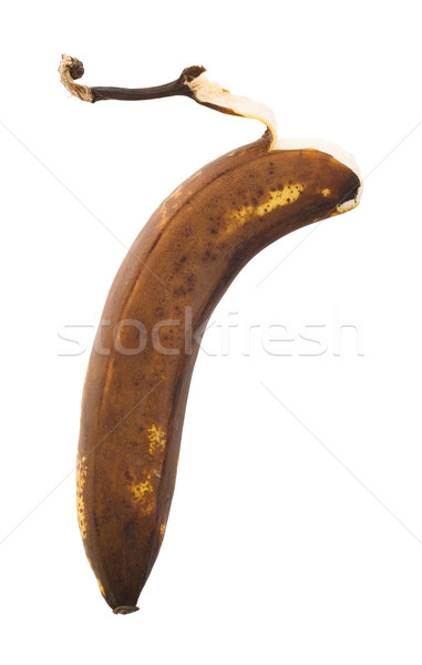 Maturo banana isolato bianco frutta colore Foto d'archivio © michaklootwijk