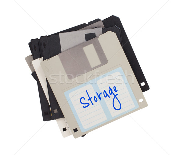 Disk geçmiş yalıtılmış beyaz depolamak bilgi Stok fotoğraf © michaklootwijk