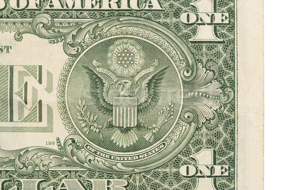 US one Dollar bill, close up, seal USA Stock photo © michaklootwijk