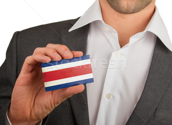 Empresário cartão de visita Costa Rica bandeira negócio Foto stock © michaklootwijk