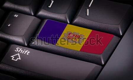 Flagge Tastatur Taste Mali Design Laptop Stock foto © michaklootwijk
