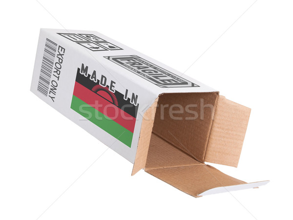 Export termék Malawi kinyitott papír doboz Stock fotó © michaklootwijk