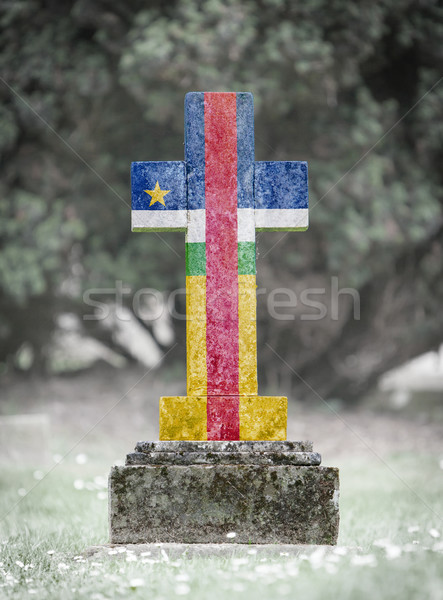 Stock photo: Gravestone in the cemetery - Central African Republic