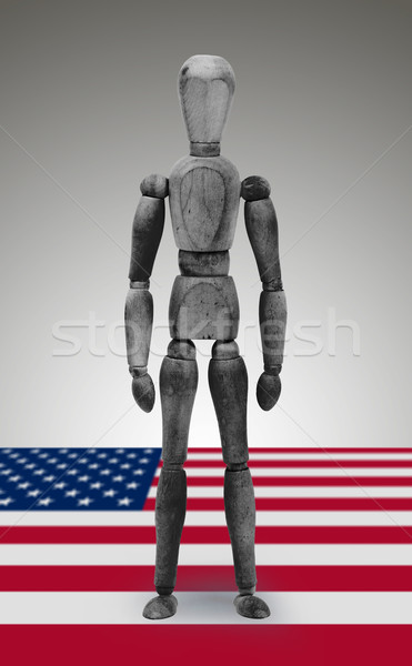 Jointed wooden mannequin isolated on white background Stock photo © michaklootwijk