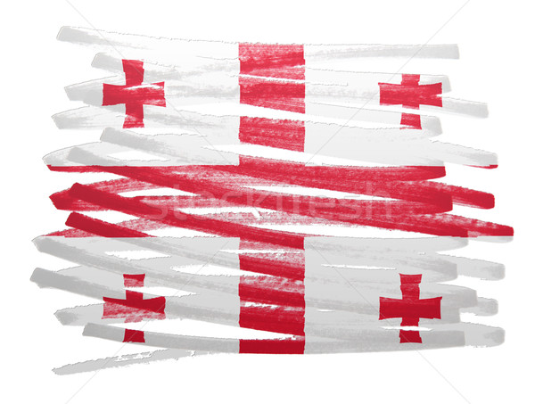 флаг иллюстрация Грузия пер бизнеса краской Сток-фото © michaklootwijk