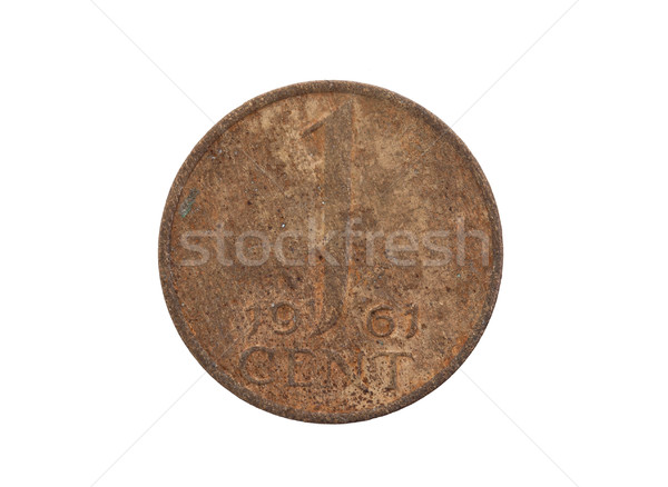 Old dutch cent coin, isolated Stock photo © michaklootwijk