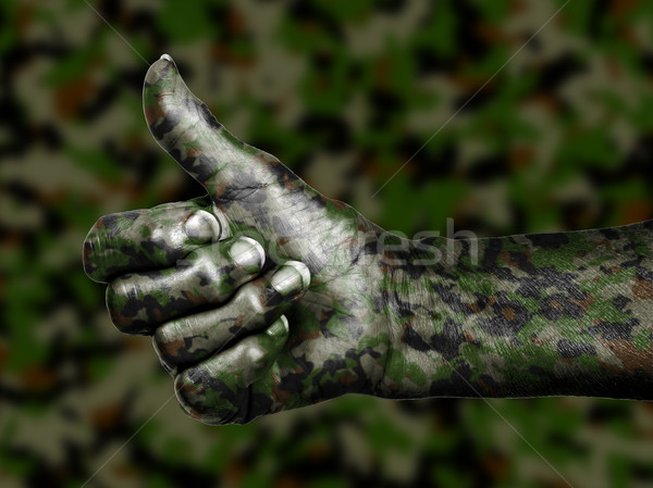 Oude vrouw teken geïsoleerd witte camouflage Stockfoto © michaklootwijk