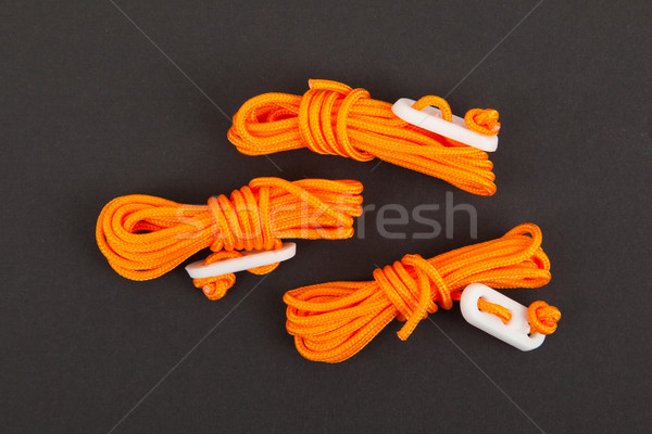 Orange rope used for bracing a tent Stock photo © michaklootwijk