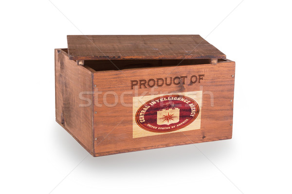 Wooden crate isolated on a white background Stock photo © michaklootwijk