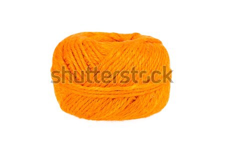 Stock photo: Knitting yarn isolated on a white background