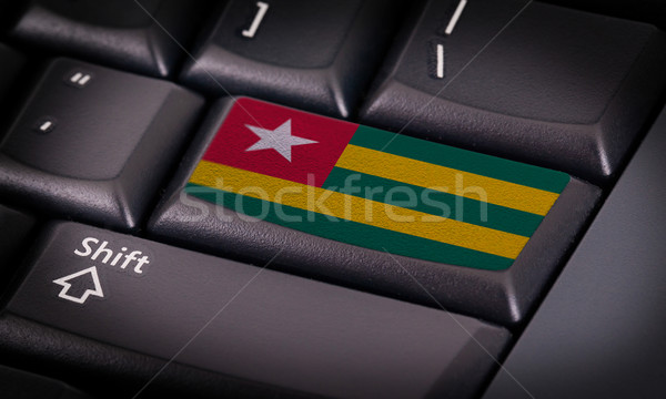 Flagge Tastatur Taste Togo Design Laptop Stock foto © michaklootwijk