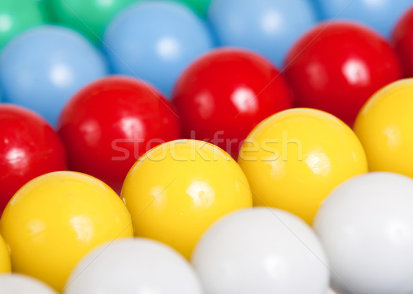 Close up of an old colorful abacus, selective focus Stock photo © michaklootwijk