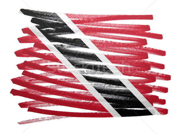 Zászló illusztráció toll üzlet festék felirat Stock fotó © michaklootwijk