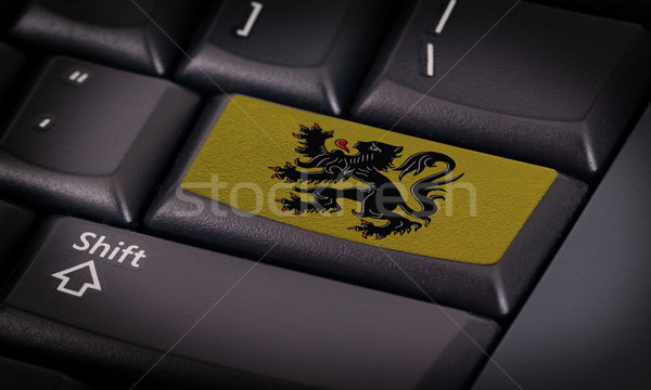 Flag on keyboard Stock photo © michaklootwijk