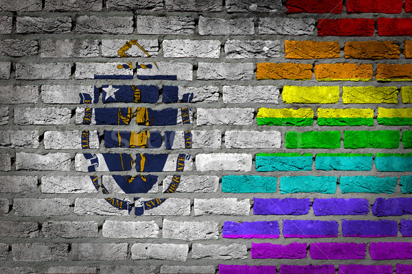 Dark brick wall - LGBT rights - Massachusetts Stock photo © michaklootwijk