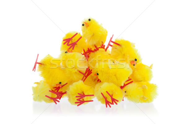 Abundance of easter chicks, selective focus Stock photo © michaklootwijk