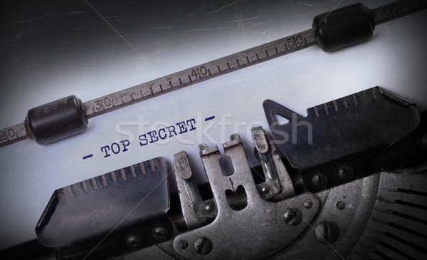 Vintage inscription made by old typewriter Stock photo © michaklootwijk