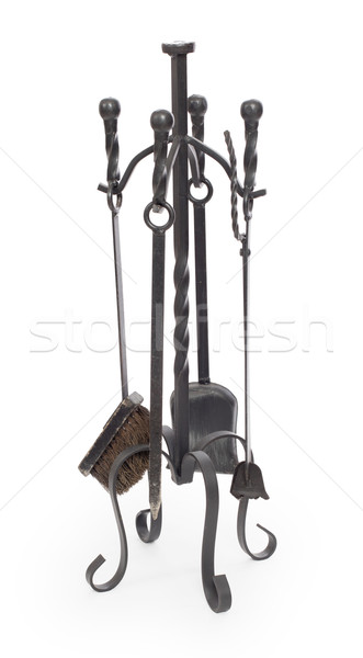 Set of fireplace accessories Stock photo © michaklootwijk