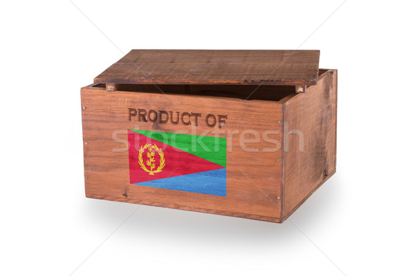 Wooden crate isolated on a white background Stock photo © michaklootwijk