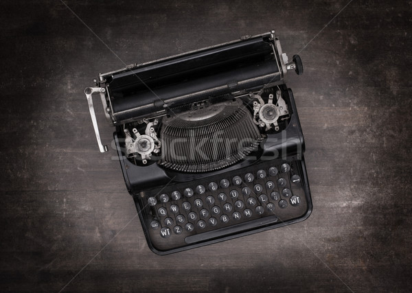 Top view of an old typewriter Stock photo © michaklootwijk