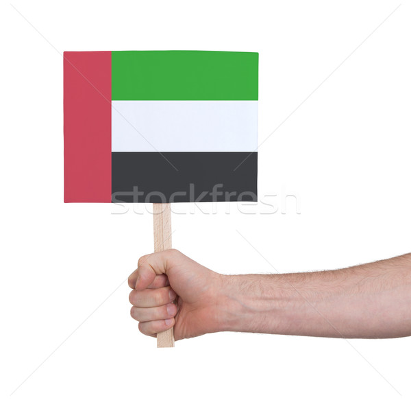 Mano piccolo carta bandiera Sudan Foto d'archivio © michaklootwijk