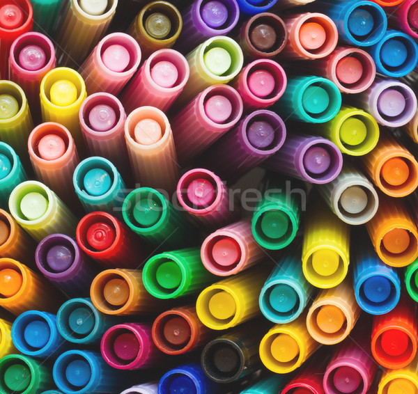 Collection of various felt tip pens Stock photo © michaklootwijk