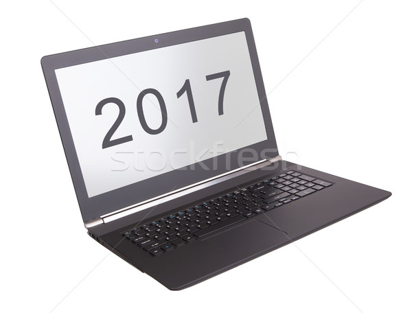 Laptop isolated - New Year - 2017 Stock photo © michaklootwijk