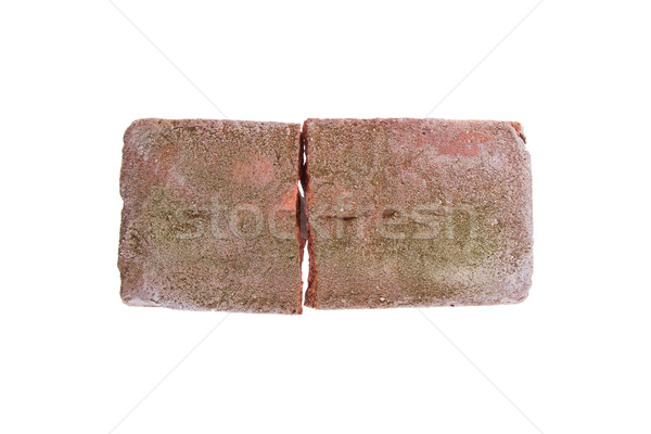 Broken brick isolated Stock photo © michaklootwijk