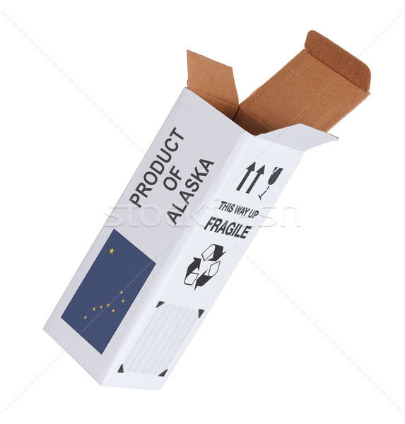 Concept of export - Product of Alaska Stock photo © michaklootwijk