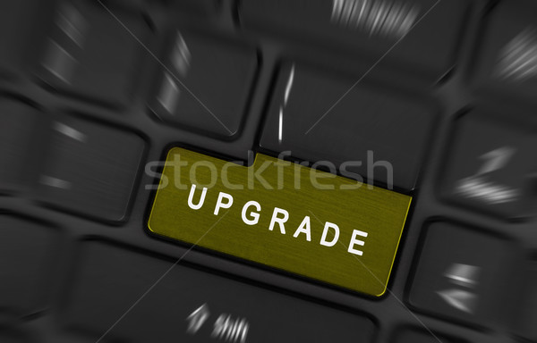 Laptop Taste Upgrade modernen schwarz Laptop-Tastatur Stock foto © michaklootwijk