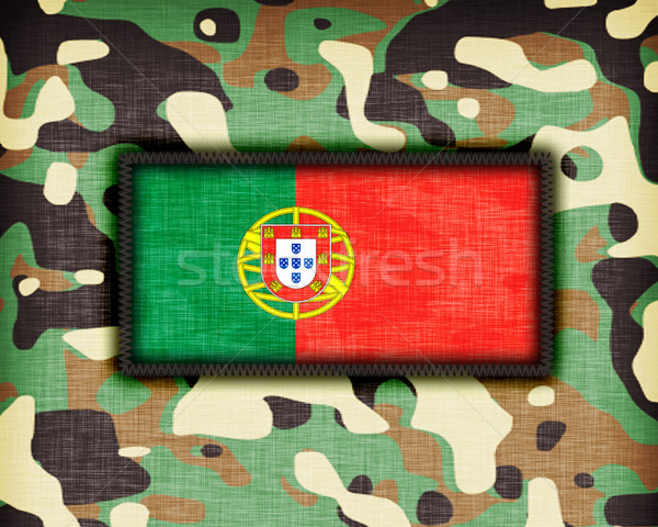 Amy camouflage uniform, Portugal Stock photo © michaklootwijk