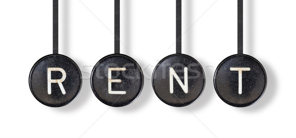 Typewriter buttons, isolated - Rent Stock photo © michaklootwijk