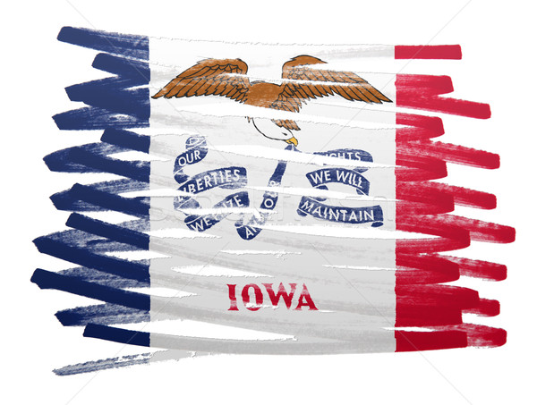 Flag illustration - Iowa Stock photo © michaklootwijk