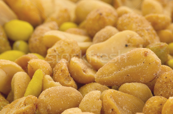 Fresh mixed salted nuts for backgrounds Stock photo © michaklootwijk