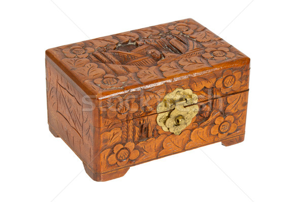 Old wooden chest made in Surinam Stock photo © michaklootwijk