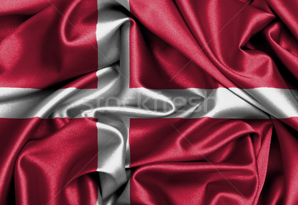 Stock photo: Satin flag, three dimensional render