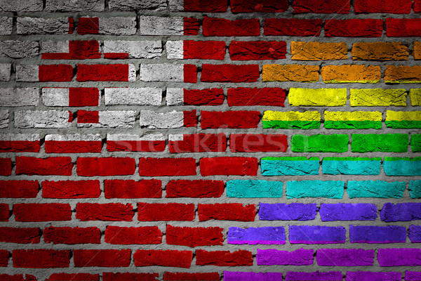 Dark brick wall - LGBT rights - Tonga Stock photo © michaklootwijk