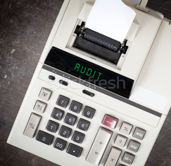 Old calculator - audit Stock photo © michaklootwijk