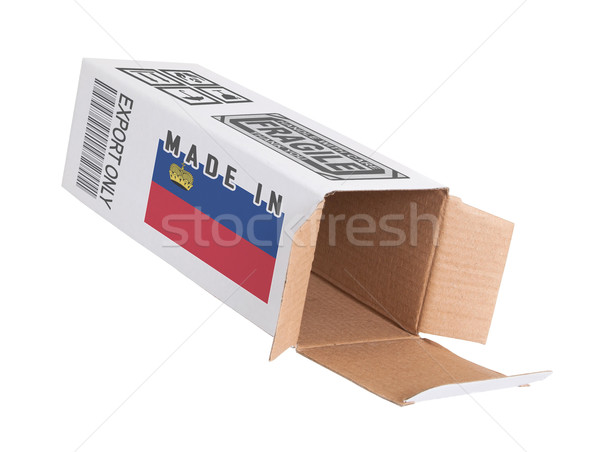 Stock photo: Concept of export - Product of Lichtenstein