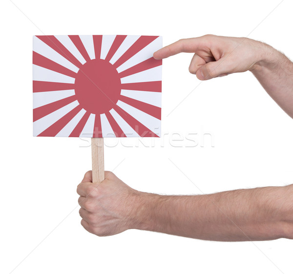 Hand halten wenig Karte Flagge Japan Stock foto © michaklootwijk