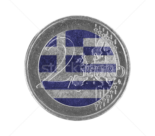 Stock photo: Euro coin, 2 euro