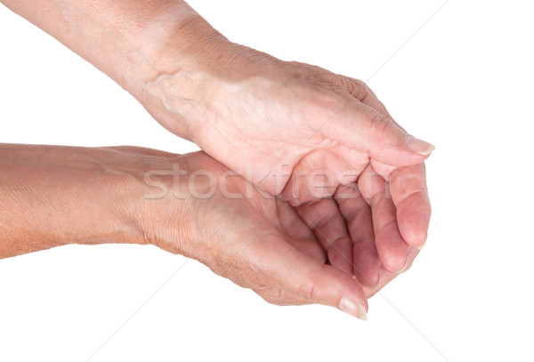 Hand of an old woman Stock photo © michaklootwijk