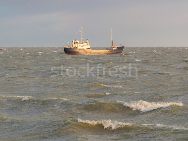 Small coastal vessel in the waters of the dutch Ijsselmeer Stock photo © michaklootwijk