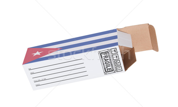 Ihracat ürün Küba kâğıt kutu Stok fotoğraf © michaklootwijk