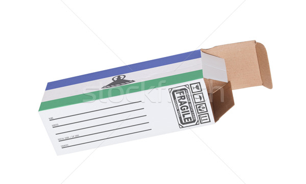 [[stock_photo]]: Exporter · produit · Lesotho · papier · boîte