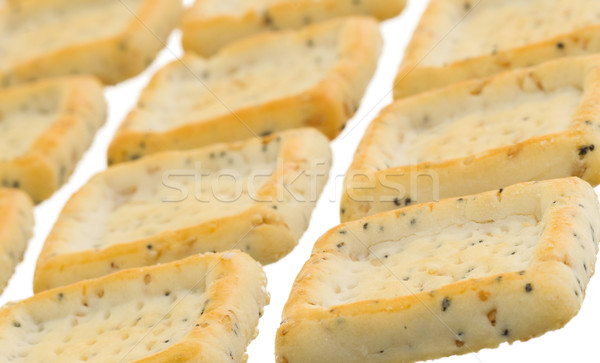 Simple square crackers isolated Stock photo © michaklootwijk
