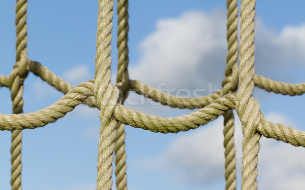 Rope net used for children climbing Stock photo © michaklootwijk